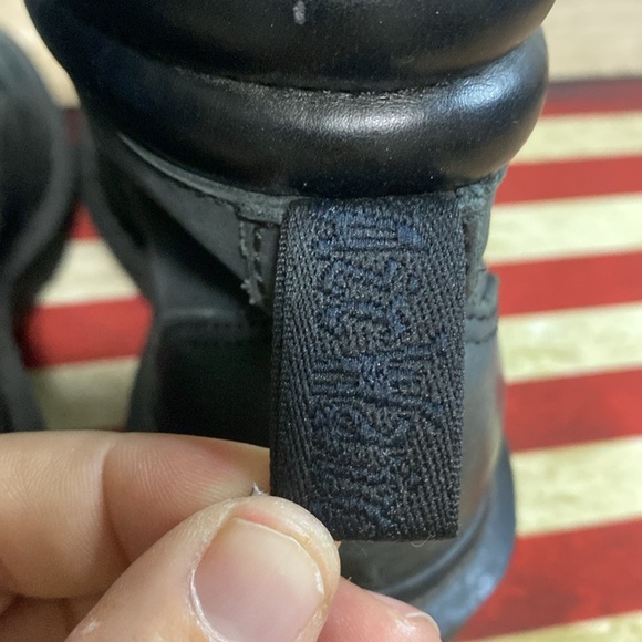 Dr Martens Alexandra 6-Eye Ankle Boots Womens Size 6 Black Leather Padded Collar - Picture 5 of 6